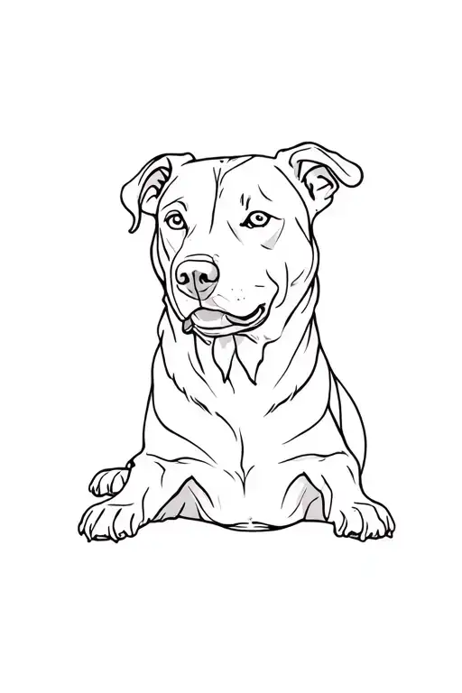 Husky Labrador Pittbull Lying