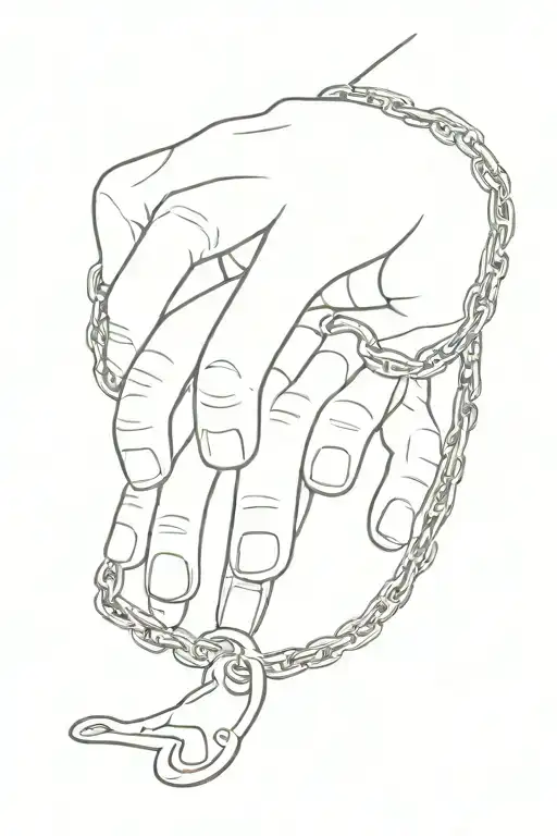 A Hand Holding A Chain With A Barking Dog And The Dog's Tag Says Ambition