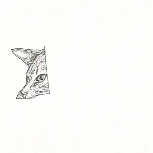 A Cat Peeking Out From Under A Blanket