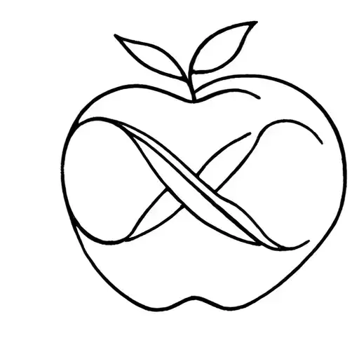 Apple With Infinity Instead Of Leaf