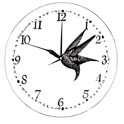 Humming Bird Clock Rip Mom