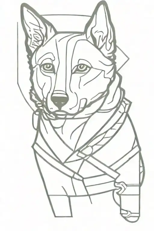 Australian Cattle Dog Samurai