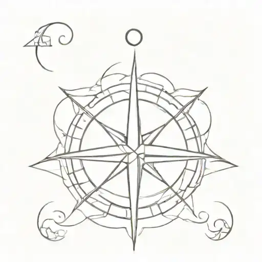 Dragon Compass Rose