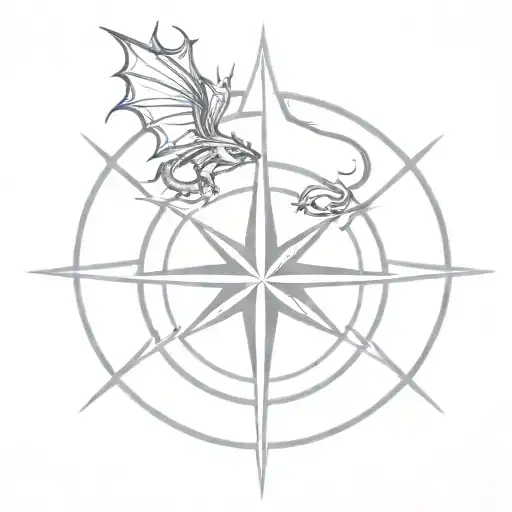 Dragon Compass Rose