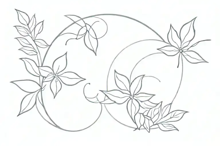 Meraki Word With Wind And Leafs