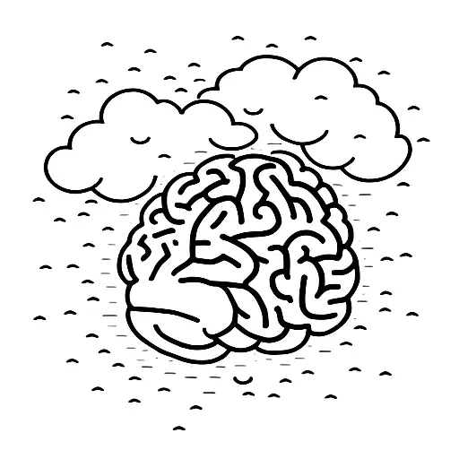 Brain With A Cloud And Rain