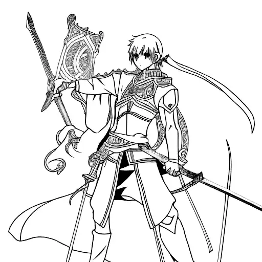 Incorporate A Sword Into An Anime-inspired Tattoo Design