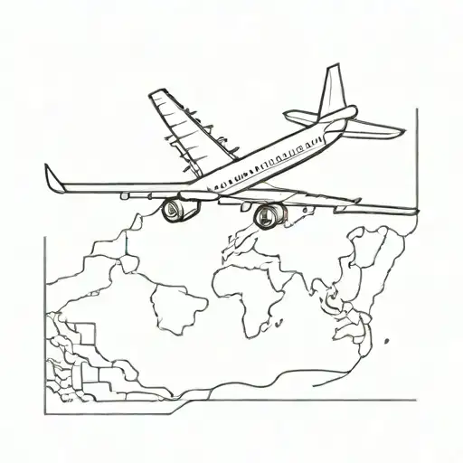 Map And Airplane