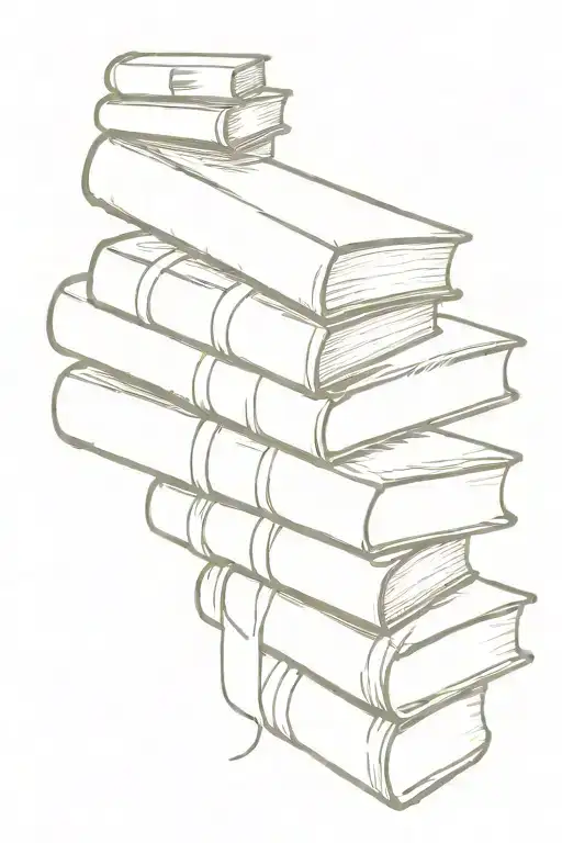 Stack Of Books With One Book Fallen Open Book