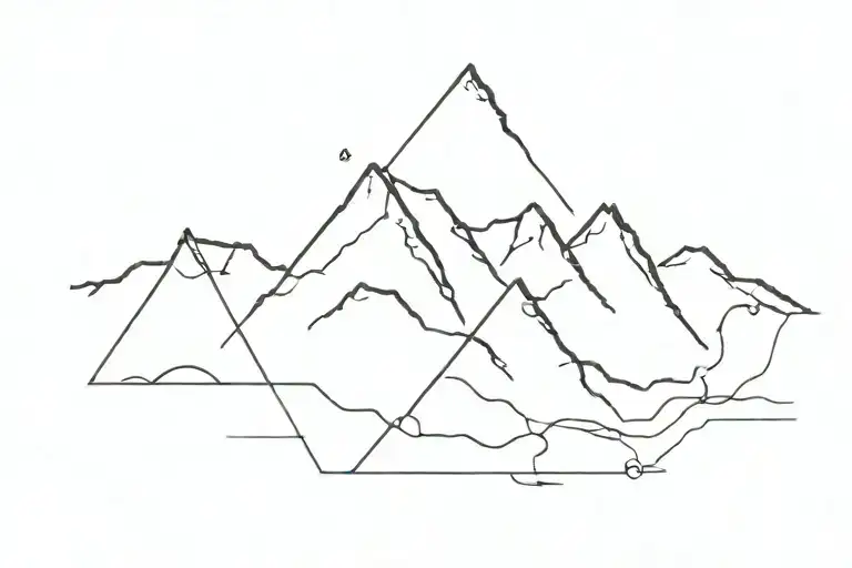 Mountain Range With Gps Coordinates