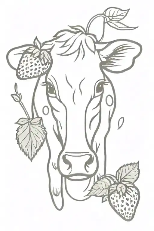 Girly Strawberry Cow