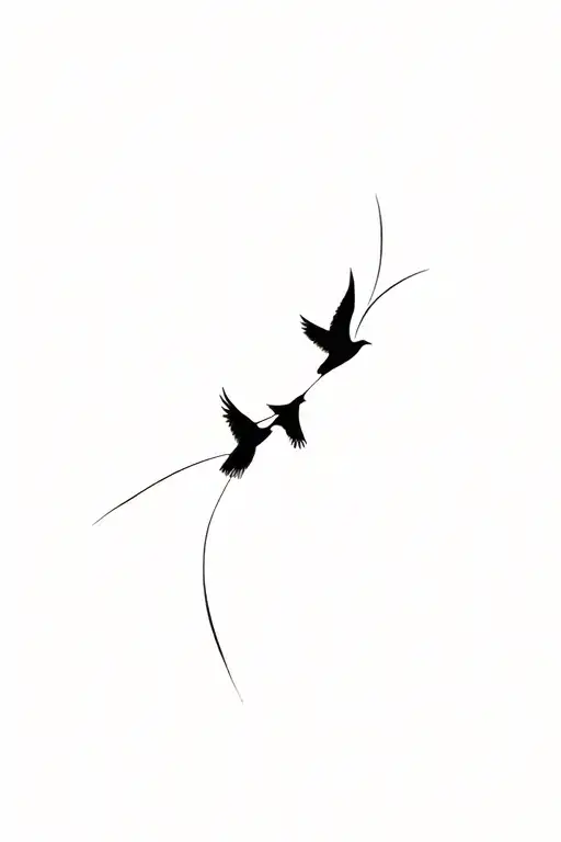 Birds Flying Away