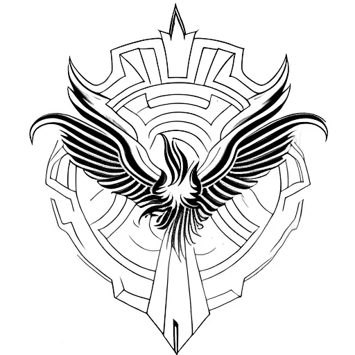 Phoenix With Trishul