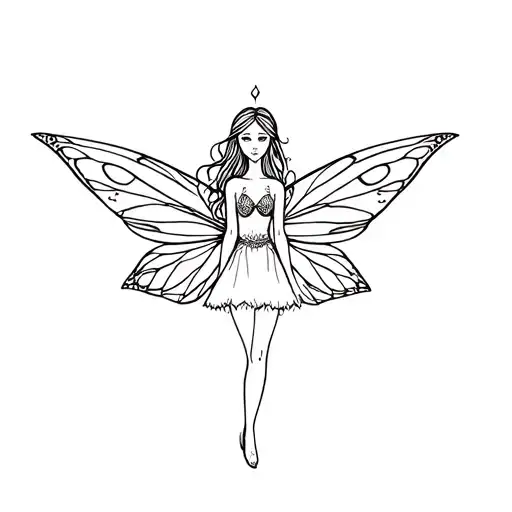 Fine Line Girl Fairy