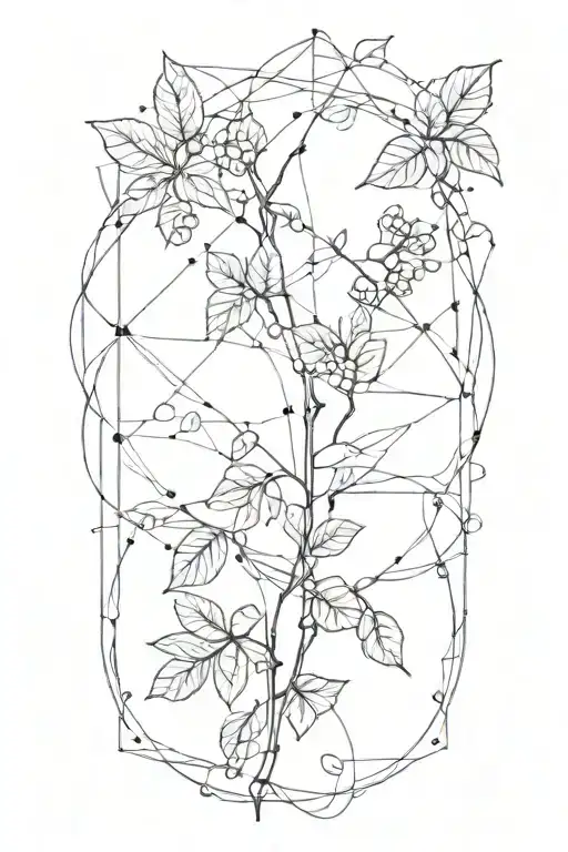 Geometric Shapes With Vine