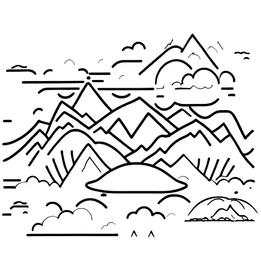 A Majestic Mountain Range With A Storm Brewing Overhead