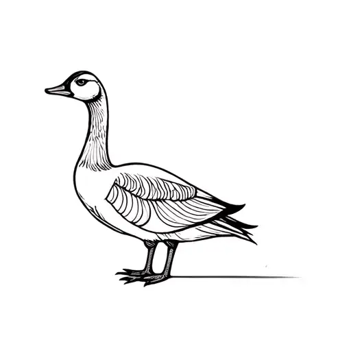 Floral Goose