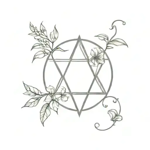 Digital Currency Symbols Intertwined With Healing Herbs And Crystals