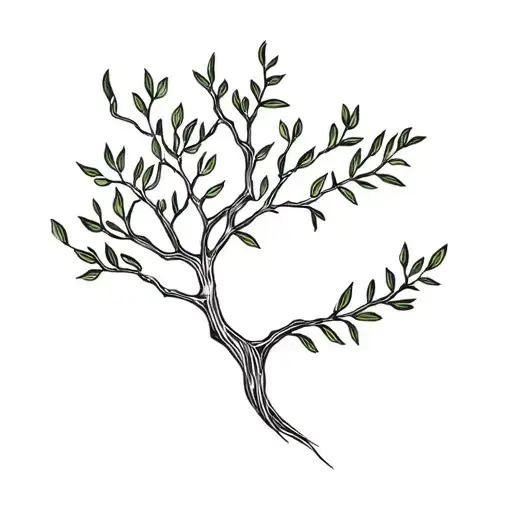 Athena Goddess Olive Tree Branch