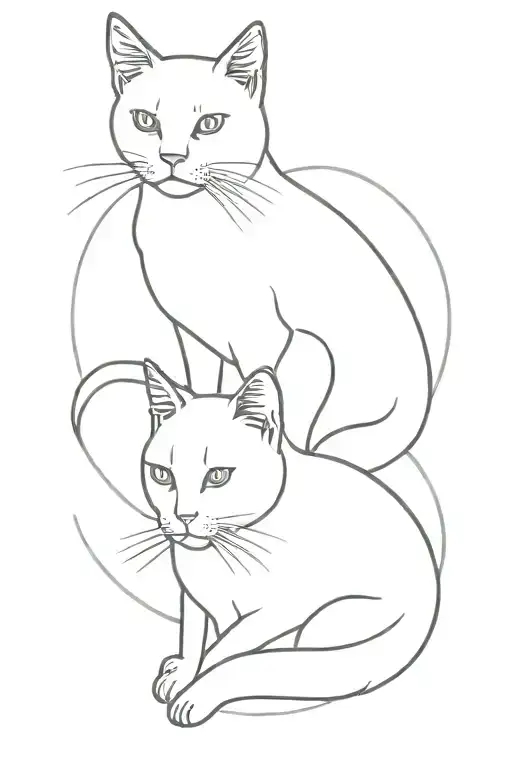 Cat And And L Minimalistic