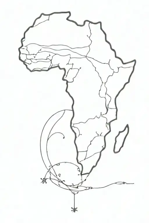 African Continent Shape