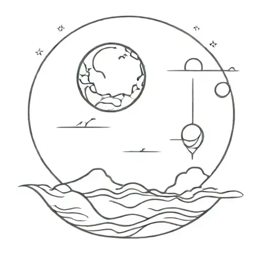 Moon And Water And 333