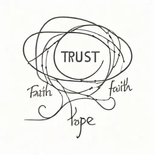 Trust Faith Hope Intertwined