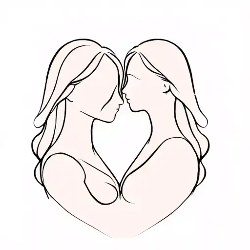 2000 And 2007 Female Sister Tattoo Design