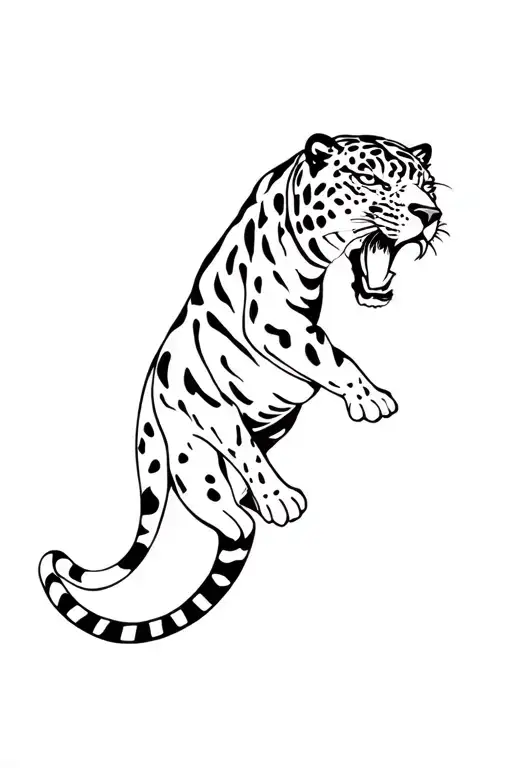 Black Jaguar Climbing