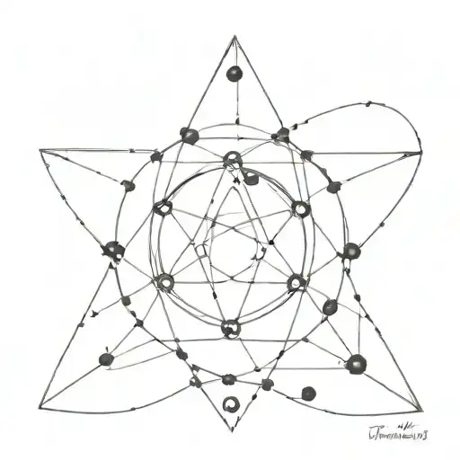 Atom Symbol With Intricate Geometric Patterns And The Phrase 'Infinite Possibilities'