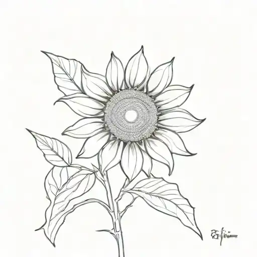 Sunflower Blooming