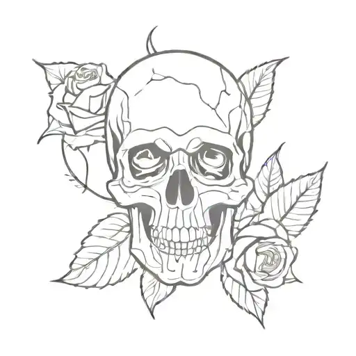 Skull And Roses