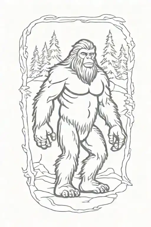 Bigfoot With Hockeystick
