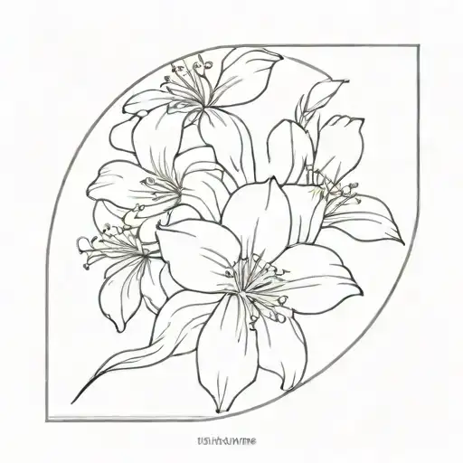 Birth Flower Fine Line