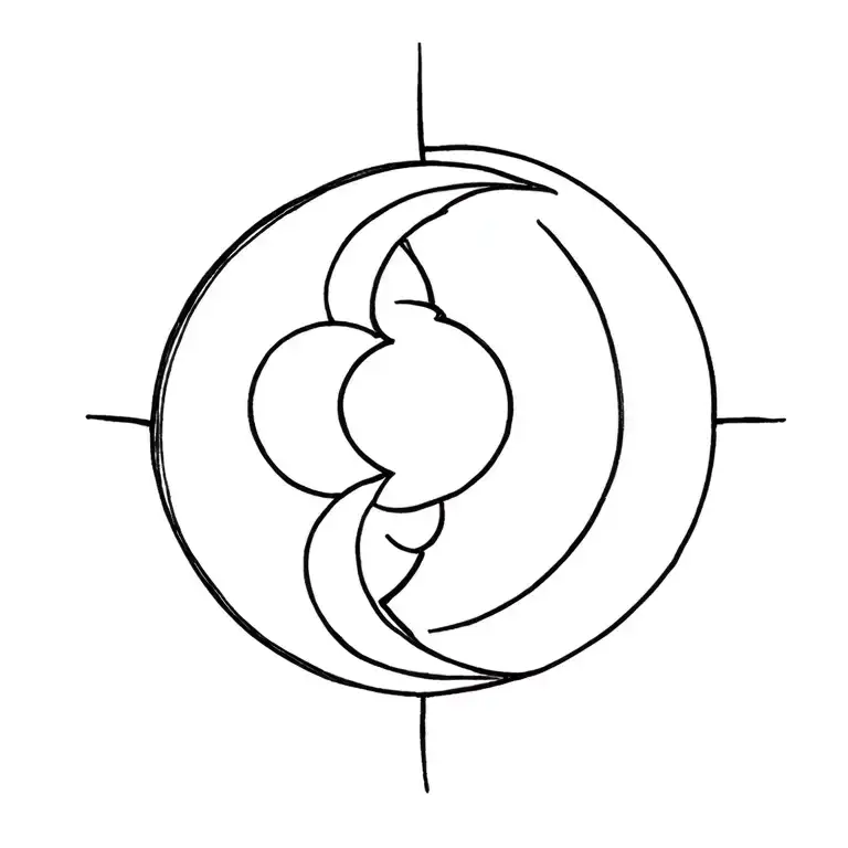 Sun And Moon Intertwined