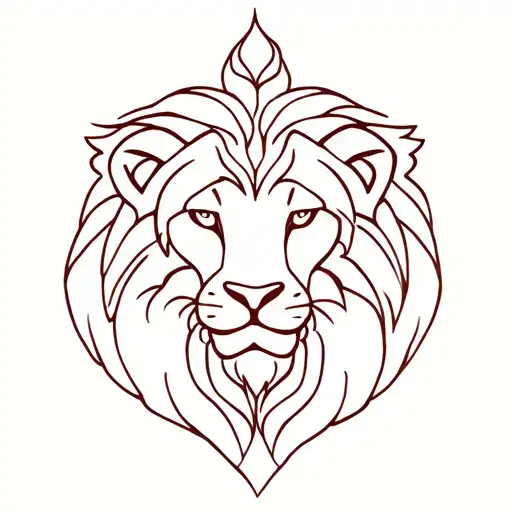 Lion Astrological Sign Tattoo With Loss Of A Dad