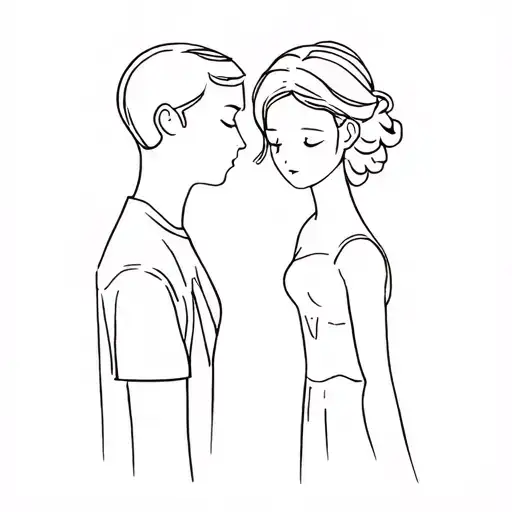 Father And Daughter Mourning