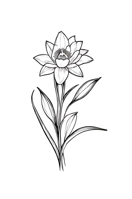 Narcissus And Water Lily Flower