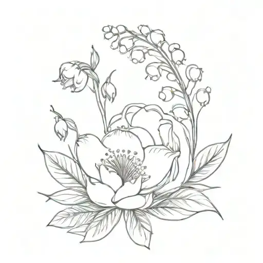 Crysanthemum And Lily Of The Valley Flower