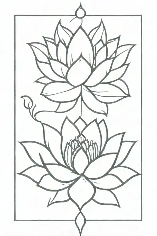 Spiritual Goddess Lotus Flower Unalome