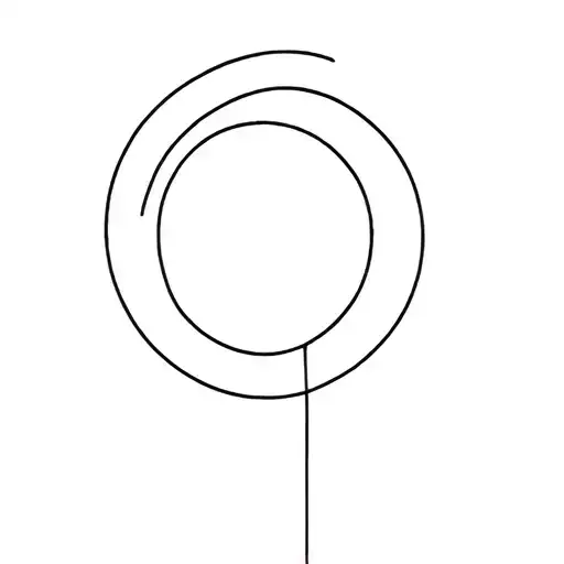 Thin Lines Tattoo Sharp Semicolon Outlines