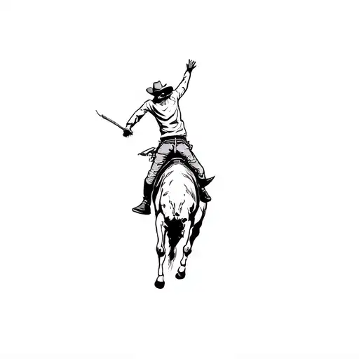 Bull Rider Jumping