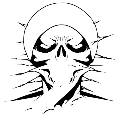 Grim Reaper Ripping Skin Off Their Face As They Cry