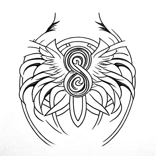 Phoenix With An Infinity Symbol