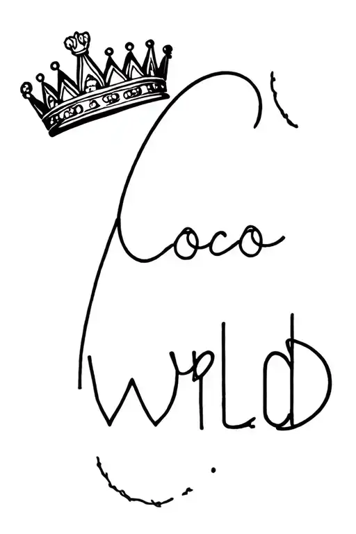 Kings Crown Above The Letter C But It Says Coco Wrld