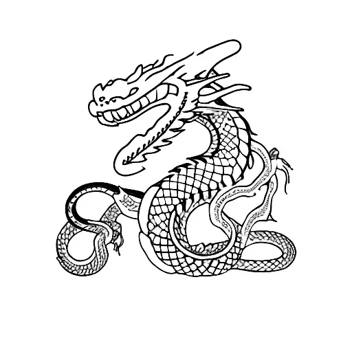 Dragon And Snake