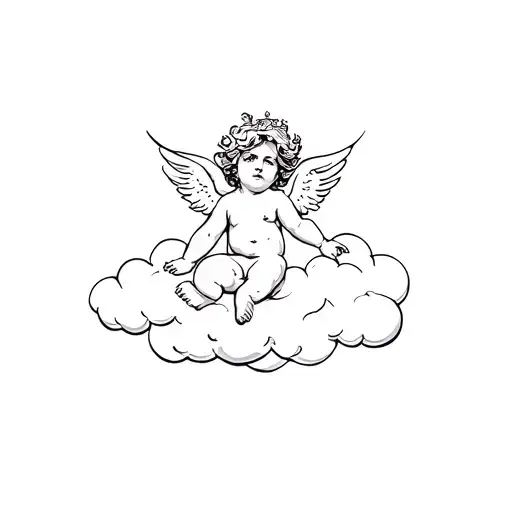 Cherub On A Cloud