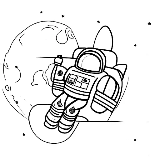 Astronaut And The Earth