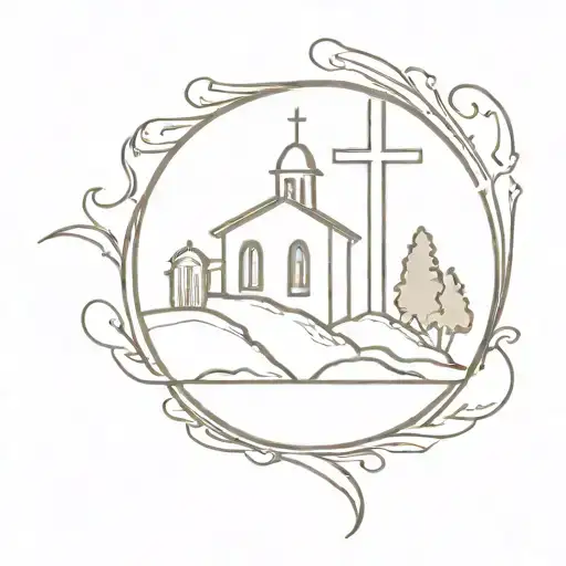A Church Emblem To Represent A Family Church With The Name Being Jesus Lifeway Mission