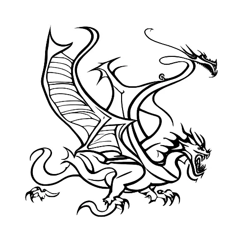 Dagger With Dragon Wrapped Around